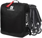J.L. Childress Padded Compact Stroller Travel Bag - Fits Most Compact Stroller Bags - Expandable, Padded Backpack Straps, AirTag Holder - Air Travel Bag for Easy Fold, Compact Strollers