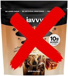 Javvy Caramel Protein Coffee - Premium Whey Protein & Instant Iced Coffee - 100% Arabica Coffee - Zero Artificial Flavors & Sweeteners, 20 Servings