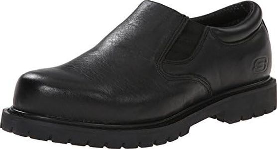 Skechers for Work Cottonwood Goddard Slip-On, Black, 12 XW US