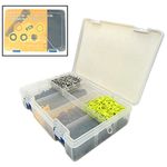 HiSport 200-kit Fuel Injector Rebuild Service Repair Kits - O rings, Spacers, Pintle Caps, Micro Basket Filters + Removal Tool (200pcs/box)