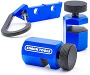 Simon Tools - Stair Gauges for Framing Square | Extra Tall Non-Slip Framing Square Stops with Holder, Framing Tools for Speed Square