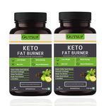 Outsup Keto Fat Burner 60 Capsules 1000MG, Weight Loss Supplement With Garcinia Cambogia, Green Coffee Beans Green Tea Extract Metabolism Booster, Fat Burner For Men & Women - (Pack of 2)