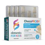 Elements ChocoPROBY - Probiotic Kids Supplement with 13 Bacteria strains, Lactobacillus Blend, Bifodobacterium Blend, S. boulradii; 30 White Chocolate Flavoured Bears