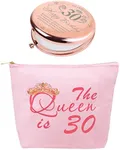 30th Birthday Gifts for Women, 30th Birthday Gifts Makeup Bag, Birthday Gifts for 30 Year Old Woman, Dirty 30 Gift, 30 Birthday Gifts for Women, 30th Birthday Mirror, 30th Birthday Cosmetic Bag