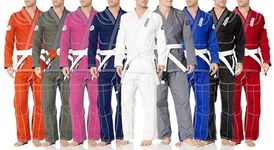 Reevo Guard Ultralight BJJ Gi for Kids and Adults - Durable Premium Brazilian Jiu Jitsu Uniform with a Free White Belt - Black A3