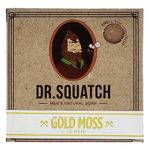 Dr. Squatch Gold Moss Bar Soap – Olive Oil Soap with Kaolin Clay and Salt for Light Scrubbing – Mens Soap with Sophisticated Scent Handmade with Natural Ingredients in USA