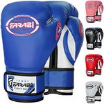 Farabi Sports Kids Boxing Gloves 6, 8-oz Junior Muay Thai Gloves Youth Kickboxing Sparring Punching Bag Training Gloves (Blue, 6-oz)