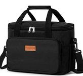 Lunch Bags, Men Lunch Bag for Work, Insulated Lunch Bags, Large Lunch Cooler Bag Adult Lunch Box (15L Black)