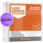 The Original Sleep Defense System - PREMIUM Zippered Bed Bug & Dust Mite Proof Box Spring Encasement & Hypoallergenic Protector - 54-Inch by 80-Inch, Full XL