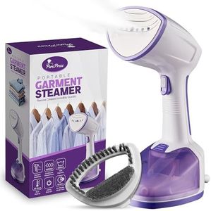 Powerful 1500W Handheld Clothes Steamer - Upgraded 350ML Water Tank - 25s Heat Up - Wrinkle Remover