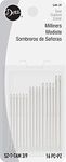 Dritz 16-Piece Milliners Hand Needles, Size 3/9