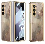 BOUNCEBACK Designer Hard Back Case/Cover with Front Glass for Samsung Galaxy Z Fold 6 / Galaxy Z Fold 6 Case Cover (Multicolor|Polycarbonate| Glass)