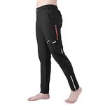 ROCKBROS Mens Cycling Bike Pants Quick-Dry Outdoor Mountain Running Hiking Gear Black