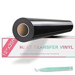 HTVRONT Heat Transfer Vinyl Black H