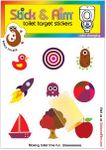 Colour Changing Toilet Target Stickers Kids Pack with Sticker Applicator Tool for Toilet Training/Potty Training Boys. Toilet Stickers for Boys Aim.