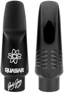 JodyJazz QUASAR™ Alto 8 Saxophone Mouthpiece Crafted with German Hard Rubber - Short Facing Curve with High Baffle, Bullet Chamber & Vibra Table™ Design - Black - Pack Of 1