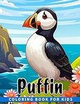 Puffin For Kids Coloring Book: Fun 