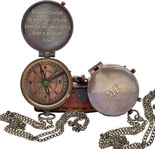 Engraved Brújula, Regalo para Marido, Aniversario, Regalo de Boda para él, Regalo de Novio de Larga Distancia, Regalo de prometido I Miss You de Larga Distancia para Regalo de Novio del ejército