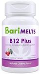 BariMelts B12 Plus, Dissolvable Bariatric Vitamins, Natural Cherry Flavor, 90 Fast Melting Tablets