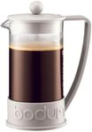 BODUM Coffee Maker Brazil French Press, 1.0 Litre, White, 10938-913, 8 Cups