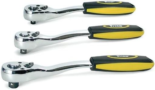 Titan Tools 18025 3-Piece Quick-Release Offset Ratchet Set