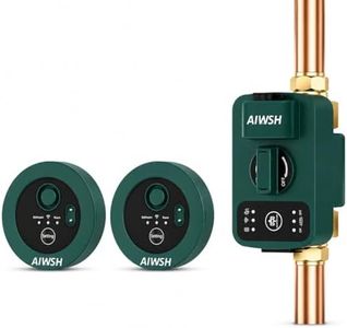 Smart Water Auto Shut Off Valve & Leak Detector, Real-Time Leak Detection, Whole-Home Leak Protection System, No WiFi Required, 1640 ft LoRa Long-Range, Fits 3/4" & 1" Pipes