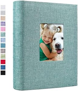 Vienrose Photo Album 4x6 300 Pockets Linen Frame Cover with Memo Areas Photobook Large Capacity Pictures Book for Wedding Family Baby Vacation