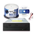 Pioneer BDR-212V 16X Blu-ray DVD CD Internal Burner Drive Bundle with 6X 25GB AZO LTH BD-R 50 Discs + Software + Cable + Mounting Screws