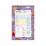 ESCAPER Circus Theme Daily Planner : Stay Organized and Inspired with A5-Sized (80 Days Plan) Planner - Perfect for Kids, Students & Creatives