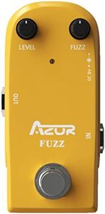 AZOR Vintage Fuzz Guitar Pedal True Bypass Mini Effect Pedal for Electric Guitar Classic Analog Fuzz Tone Compact & Durable Design Stage & Studio Use
