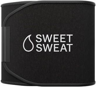 Sweet Sweat Waist Trimmer 'Xtra-Coverage' Belt | Premium Waist Trainer with More Torso Coverage for a Better Sweat! (Small)