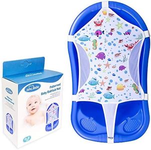 Sevi Baby Baby Bath Seat Support Net, Patterned Bath Net with Six Safety Support Corner, Premium Quality Bath Sling for Newborns, Size: 35” x 21” (Bathtub is not Included) 1 Count (Pack of 1)