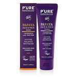 P'URE PAPAYACARE Face & Neck Lotion 50g for Glowing & Hydrating Skin | Anti-Aging, Wrinkles, Skin Tone & Tightening, Neck Firming | 100% Natural & Vegan Papaya Face & Neck Cream