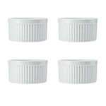 Mikasa Chalk 4pc Porcelain Ramekin Set, 10cm, Gift boxed