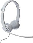 Lenovo 100 Stereo Analog Headset, 3.5mm, 180° Boom Microphone, Memory-Foam Earcups, GXD1B60597, Cloud Grey
