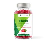 Biotin Hair Growth Gummies - 150 Pack - 10000mcg Serving - Hair, Skin and Nails Vitamins for Women and Men - Biotin Gummies for Hair Growth - Strawberry Flavour Gummy Hair Vitamins for Growth