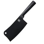 Meat Cleaver Knife, 6.7" Stainless Steel Bone Cutting Knife, Butcher Chopper with Black Coating Ergonomic Sturdy Handle - ZENG JIA DAO