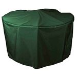 Bosmere Protector 6000 | Circular Garden Table + Chairs Cover | D 250cm H 104cm | 100% Waterproof, UV Protected, Heavy Duty 600D | 6 Year Guarantee | C523, Green