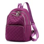 Mini Backpack Purse for Women Girls, Waterproof Lightweight Dual-use Travel Daily Daypack (Purple_new)