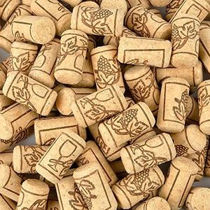 Aemygo 200Pcs Natural Wine Corks #8 Straight Corks Wine Stoppers Decorative Crafts Corks for Bottled Wine Crafting Decor Homemade Wine & DIY Arts