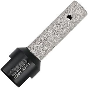 SHDIATOOL Diamond Finger Milling Bits of Enlarging and Shaping Round Bevel Existing Holes 19/32 inch for Tile Porcelain Hard Ceramic Stone 15mm
