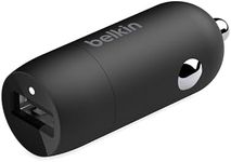 Belkin Quick Charge USB Car Charger 18W (Qualcomm Quick Charge 3.0 Charger compatible with Samsung Galaxy Note9, S9, S8, S7, S6, more)