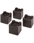 Whitmor Wood Espresso-Set of 4 Bed Riser