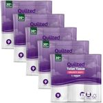 by Amazon Toilet Roll, 3-ply Quilted, Velvety Soft, 45 Rolls (5 Packs of 9), 200 Sheets per Roll, FSC Certified