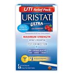 Uristat Ultra UTI Pain Relief Tablets with Test Strip, 12 Count