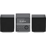 Stereo System for Home，2 x 15-W high Fidelity Stereo CD Player with Speakers (Support for Blutooth CD Player, FM Radio, Home Music Audio System) (Black 2)