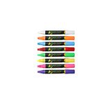 Techzere Liquid Chalk Markers, Fluorescent Neon Chalkboard Chisel Marker Pens for Glass, LED Writing Boards Etc (Pack of 8) (Multicolor)