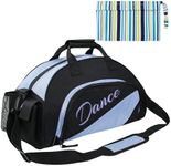 kilofly Girl's Ballet Dance Sports Gym Duffel Bag Travel Carry On + Handy Pouch
