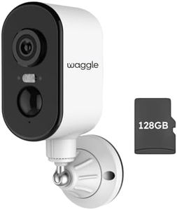 Waggle 4G LTE Security Camera | No WiFi? No Problem | Built-in SIM | Works Anywhere Indoor/Outdoor | 2K HD + 9000mAh Battery | 2-Way Talk, Night Vision & Siren Alarm! - Subscription Required