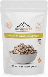 MOUNTAIN ESSENTIALS Freeze Dried Fully Cooked Shredded Pork with 7 Year Shelf Life, 10 Servings Ideal for Camping, Emergency Preparedness and Survival Meals | High Protein Made in USA Pack of 1